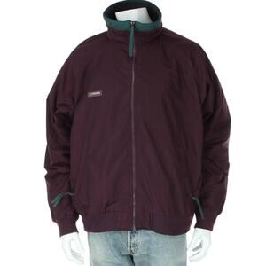 Vintage Columbia Fleece Lining Ski Snow Winter Maroon Jacket